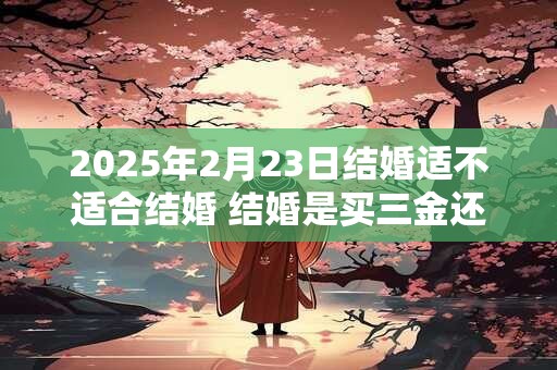 2025年2月23日结婚适不适合结婚 结婚是买三金还是五金 2025年2月23日结婚适不适合结婚 结婚是买三金还是五金