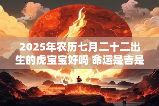 2025年农历七月二十二出生的虎宝宝好吗 命运是吉是凶