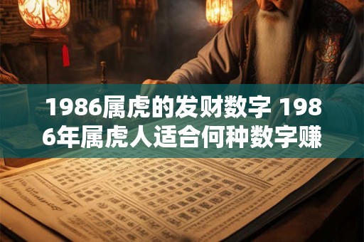 1986属虎的发财数字 1986年属虎人适合何种数字赚钱