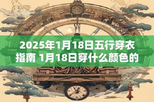 2025年1月18日五行穿衣指南 1月18日穿什么颜色的衣服