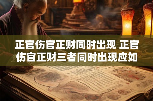 正官伤官正财同时出现 正官伤官正财三者同时出现应如何分析