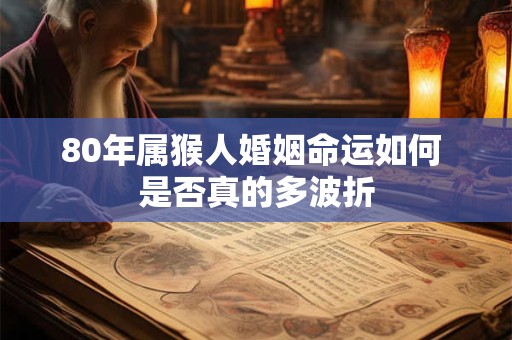 80年属猴人婚姻命运如何 是否真的多波折