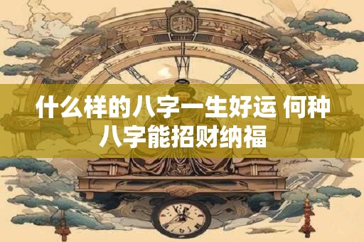 什么样的八字一生好运 何种八字能招财纳福
