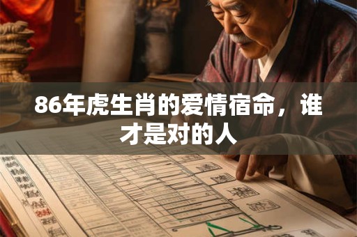86年虎生肖的爱情宿命，谁才是对的人