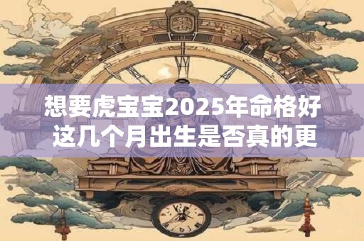 想要虎宝宝2025年命格好 这几个月出生是否真的更吉祥 想要虎宝宝2025年命格好 这几个月出生是否真的更吉祥