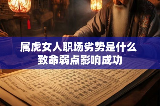 属虎女人职场劣势是什么 致命弱点影响成功