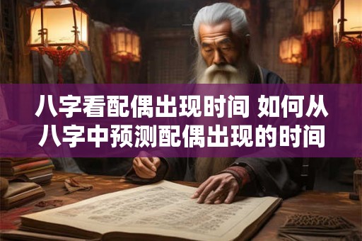 八字看配偶出现时间 如何从八字中预测配偶出现的时间 八字看配偶出现时间 如何从八字中预测配偶出现的时间