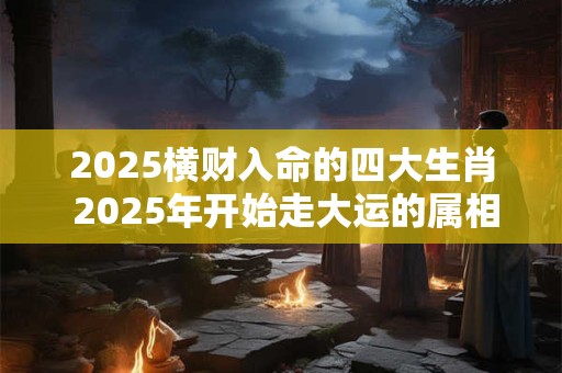2025横财入命的四大生肖 2025年开始走大运的属相