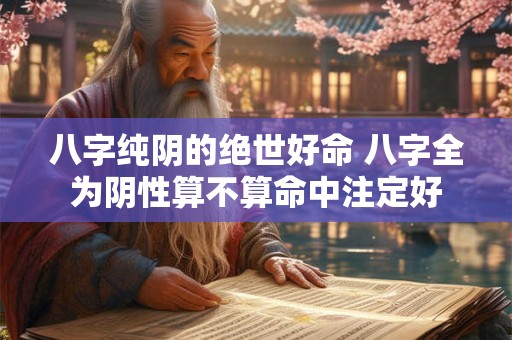 八字纯阴的绝世好命 八字全为阴性算不算命中注定好