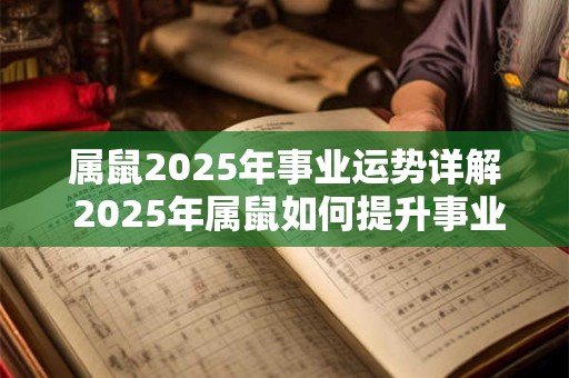 属鼠2025年事业运势详解 2025年属鼠如何提升事业运