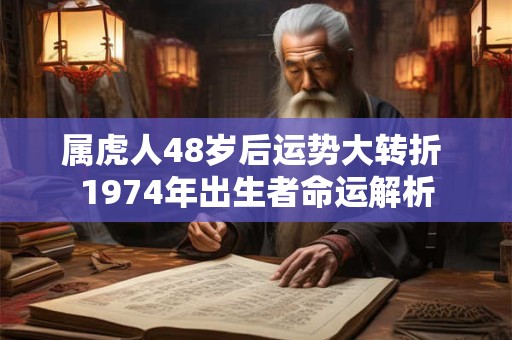 属虎人48岁后运势大转折 1974年出生者命运解析