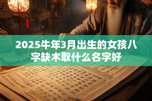 详细阅读:2025牛年3月出生的女孩八字缺木取什么名字好 2025牛年3月出生的女孩八字缺木取什么名字好