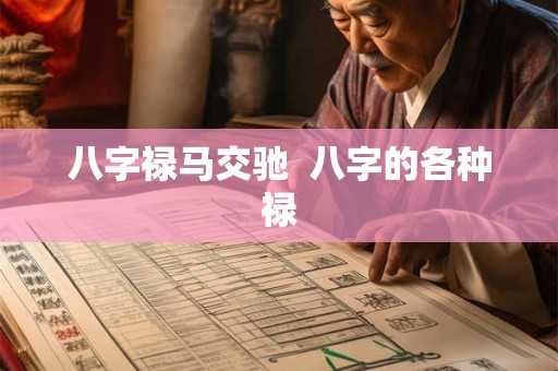 八字禄马交驰  八字的各种禄