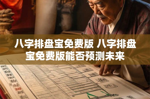 八字排盘宝免费版 八字排盘宝免费版能否预测未来