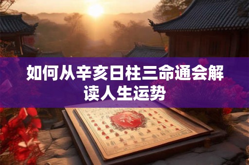 如何从辛亥日柱三命通会解读人生运势