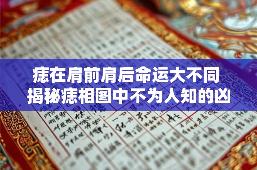 痣在肩前肩后命运大不同 揭秘痣相图中不为人知的凶吉密码