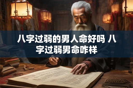 八字过弱的男人命好吗 八字过弱男命咋样