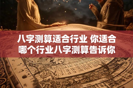 八字测算适合行业 你适合哪个行业八字测算告诉你