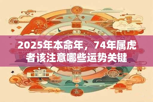 2025年本命年，74年属虎者该注意哪些运势关键