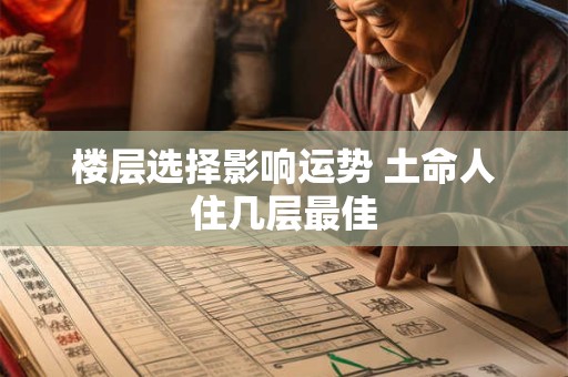 楼层选择影响运势 土命人住几层最佳