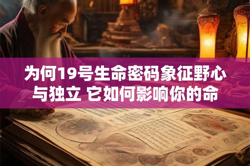为何19号生命密码象征野心与独立 它如何影响你的命运