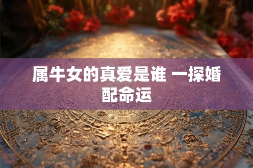 属牛女的真爱是谁 一探婚配命运