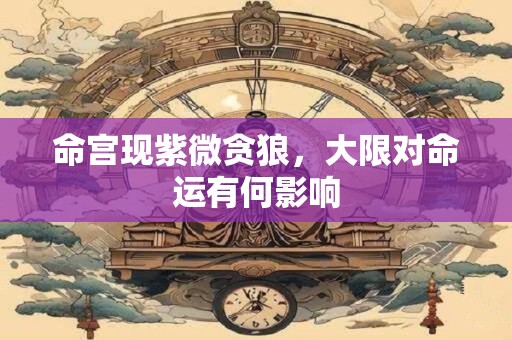 命宫现紫微贪狼，大限对命运有何影响