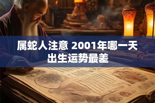 属蛇人注意 2001年哪一天出生运势最差
