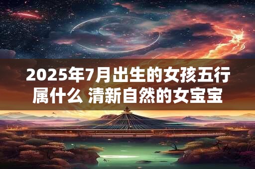 2025年7月出生的女孩五行属什么 清新自然的女宝宝名字 2025年7月出生的女孩五行属什么 清新自然的女宝宝名字