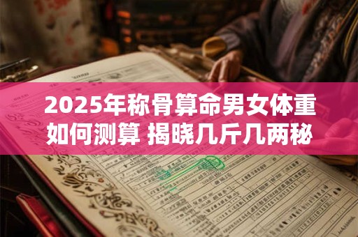 2025年称骨算命男女体重如何测算 揭晓几斤几两秘诀 2025年称骨算命男女体重如何测算 揭晓几斤几两秘诀