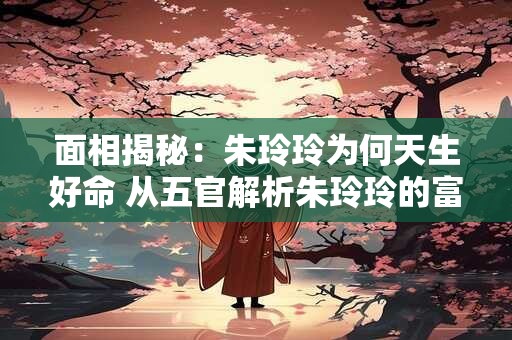面相揭秘：朱玲玲为何天生好命 从五官解析朱玲玲的富贵命盘关键在哪里