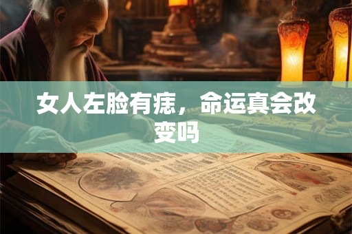 女人左脸有痣，命运真会改变吗