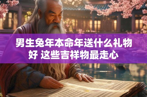 男生兔年本命年送什么礼物好 这些吉祥物最走心