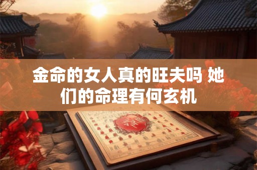 金命的女人真的旺夫吗 她们的命理有何玄机