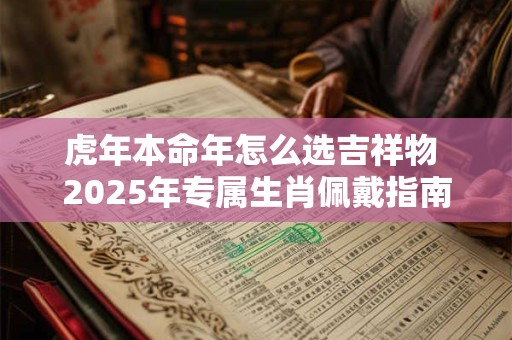 虎年本命年怎么选吉祥物 2026年专属生肖佩戴指南