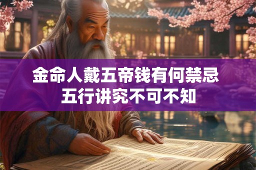 金命人戴五帝钱有何禁忌 五行讲究不可不知