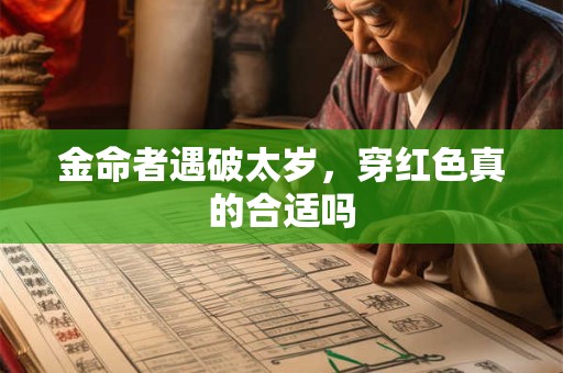 金命者遇破太岁，穿红色真的合适吗