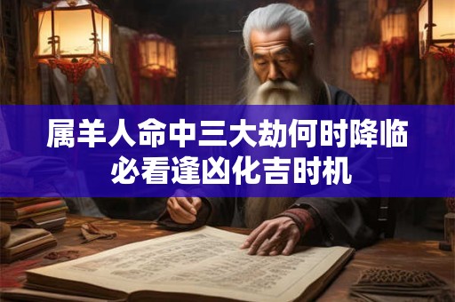 属羊人命中三大劫何时降临 必看逢凶化吉时机
