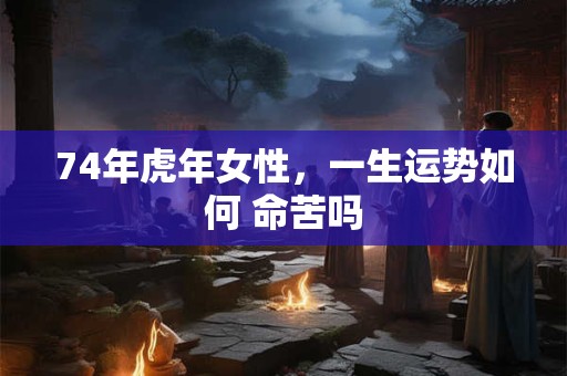 74年虎年女性，一生运势如何 命苦吗
