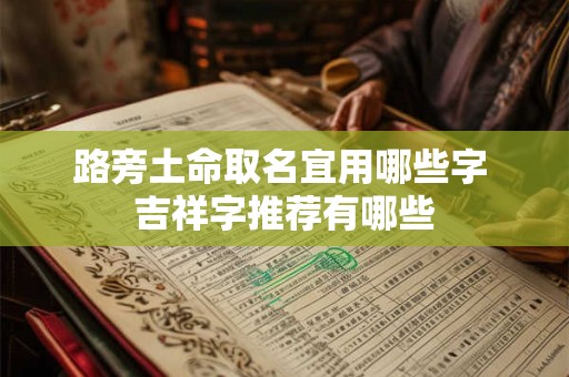 路旁土命取名宜用哪些字 吉祥字推荐有哪些 路旁土命取名宜用哪些字 吉祥字推荐有哪些