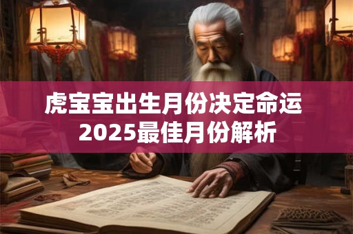 虎宝宝出生月份决定命运 2025最佳月份解析