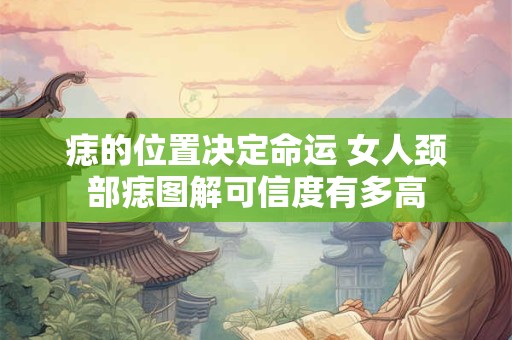 痣的位置决定命运 女人颈部痣图解可信度有多高