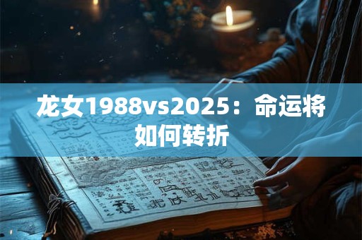 龙女1988vs2025：命运将如何转折