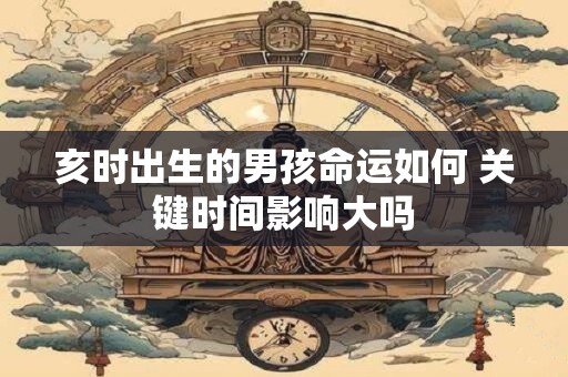 亥时出生的男孩命运如何 关键时间影响大吗