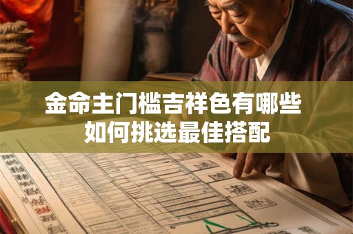 金命主门槛吉祥色有哪些 如何挑选最佳搭配