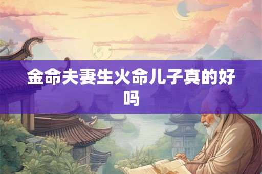金命夫妻生火命儿子真的好吗