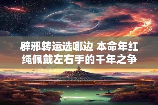 辟邪转运选哪边 本命年红绳佩戴左右手的千年之争