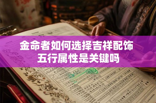 金命者如何选择吉祥配饰 五行属性是关键吗