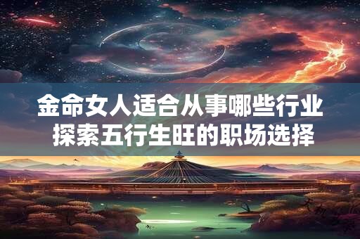 金命女人适合从事哪些行业 探索五行生旺的职场选择