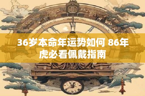 36岁本命年运势如何 86年虎必看佩戴指南 36岁本命年运势如何 86年虎必看佩戴指南